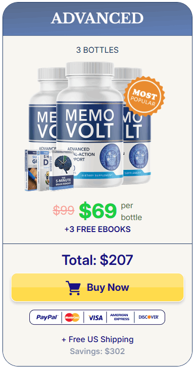 Buy MemoVolt 3 Bottle
